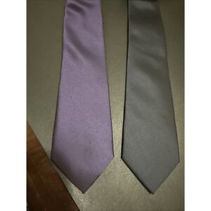 Nick Graham Everywhere Modern Fit Neck Ties Black And Purple Polyester